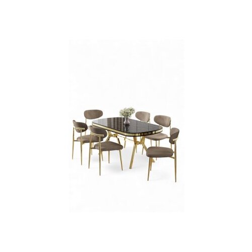 Hanah home Trpezarijski set, 7 dijelova, bež Cene