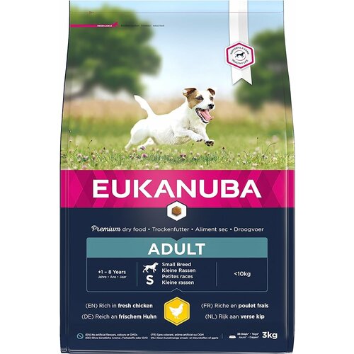Eukanuba hrana za pse adult small breed chicken 2kg Slike