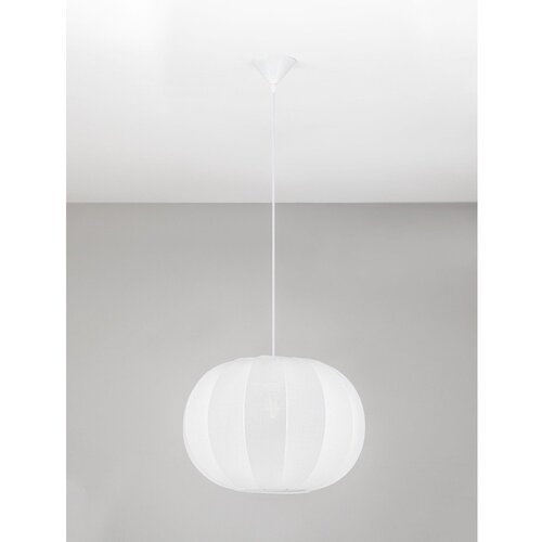 Nova Luce Mat bijela tekstilna viseća svjetiljka &amp;oslash; 50 cm Delina &amp;ndash; Slike