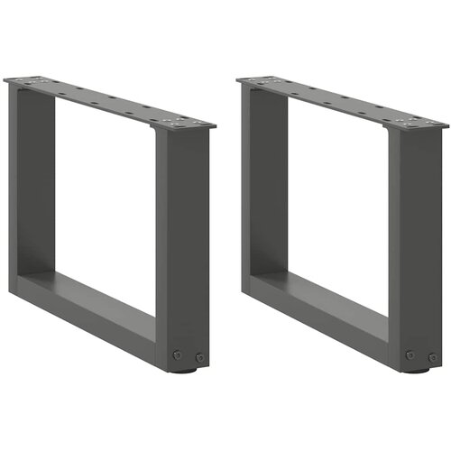  Noge za klub stolić U-oblik 2 kom antracit 50 x (30-31) cm čelik Cene