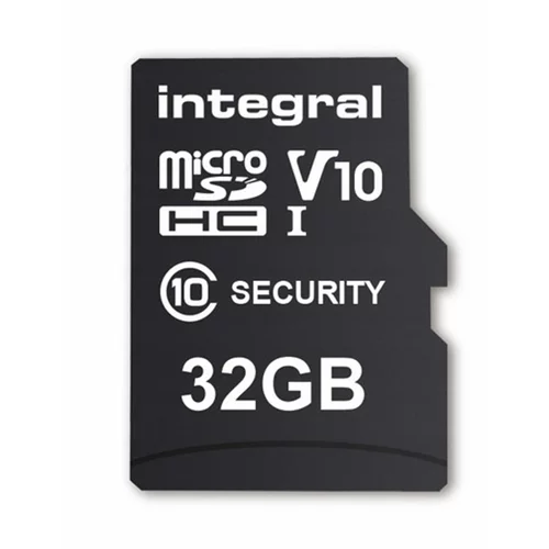 Integral Spominska kartica Micro SDHC UHS-I C10 U1, 100 MB/s, 32 GB, varnostne kamere