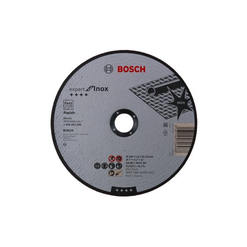 Bosch Rezne ploče Expert for Inox Rapido s ravnim sredi&scaron;tem prečnika 22,23 mm, za velike ugaone brusilice 2608603406 Cene