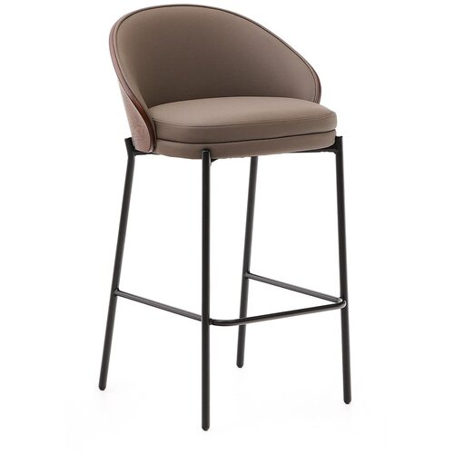 Kave Home Smeđa barska stolica (visine sjedala 65 cm) Eamy &amp;ndash; Slike