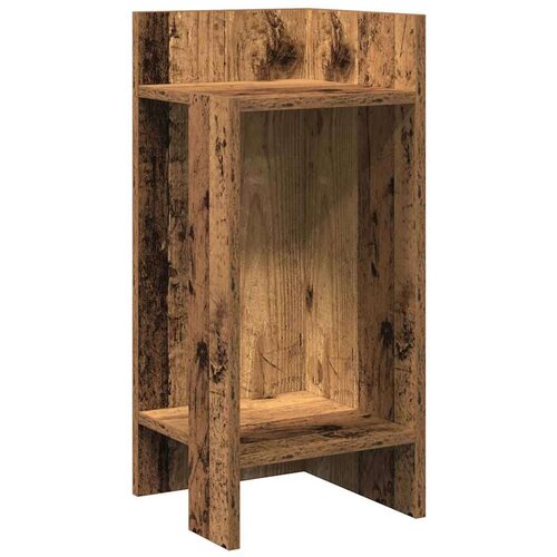 VidaXL Pomoćni stolići 2 kom s policom boja staro drvo 25,5x27x60 cm Slike