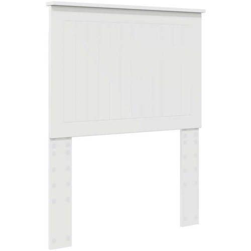  Okvir za krevet Bijelo 75 x 190 cm Čvrsto borovo drvo Slike