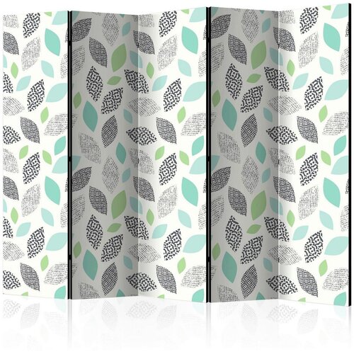 Artgeist Paravan Patterned Leaves I, 5-Delni, Dvostranski Cene