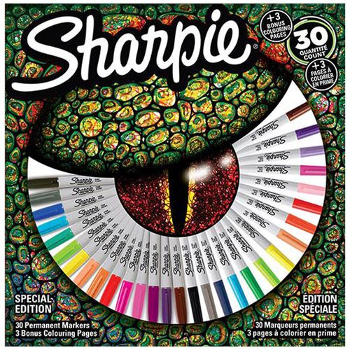 Sharpie Marker Fine, Krokodil, 30 kosov Cene