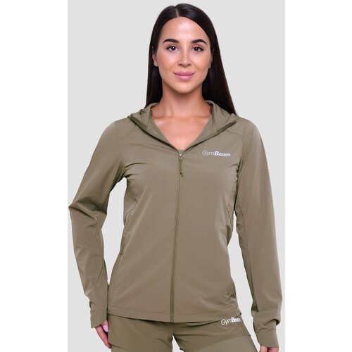 GymBeam Ženska jakna za trčanje Pulse Vetiver Slike