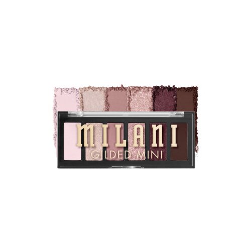 Milani mini paleta senčil - Gilded Mini Eyeshadow Palette - 140 The Wine Down Slike