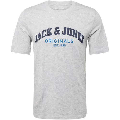Jack & Jones Majica 'BRAD' plava / mornarsko plava / siva melange