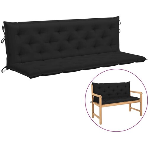 vidaXL Jastuk za ljuljačku crni 180 cm od tkanine Cene