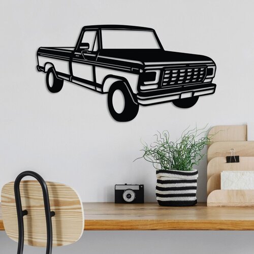 Wallity zidna dekoracija ford F-250 ranger pickup, 60 x 33 cm, crna Cene