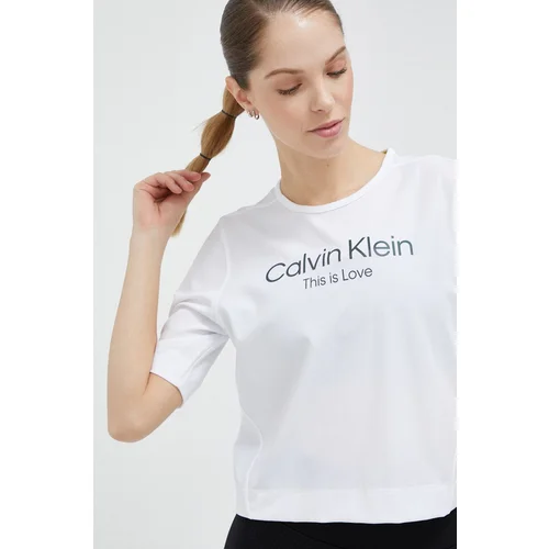 Calvin Klein Majica kratkih rukava za trening Pride boja: bijela