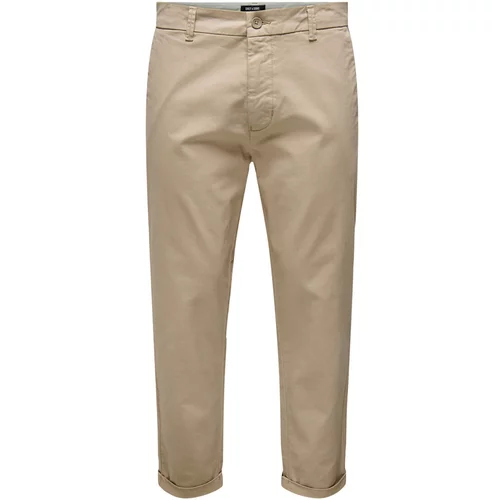Only & Sons Chino hlače 'Kent' temno bež