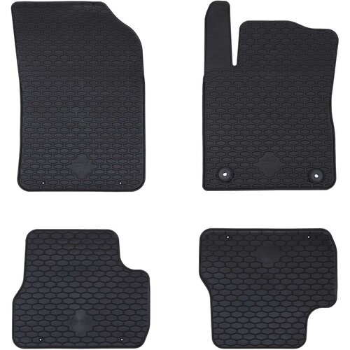  Auto tepih 4 pcs Crna prikladno za C3 2017-2024 Guma Slike