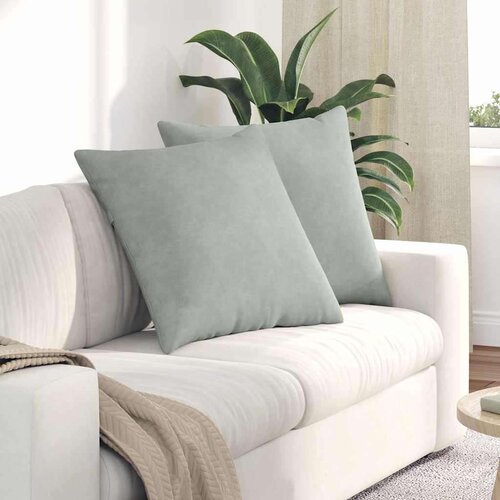 vidaXL jastučići za sofu 2 pcs svijetlo siva 60 x 60 cm Cijene