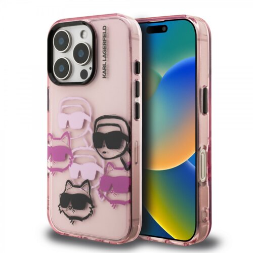 Karl Lagerfeld Originalen MagSafe ovitek iPhone 16 Pro Max - Roza - KLHCP16XHMCHKCP Cene