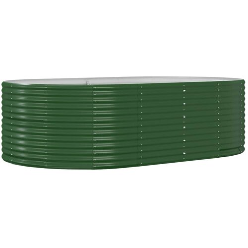 vidaXL Visoka greda zelena 212x140x68 cm prašno premazano jeklo, (20758986) Cene