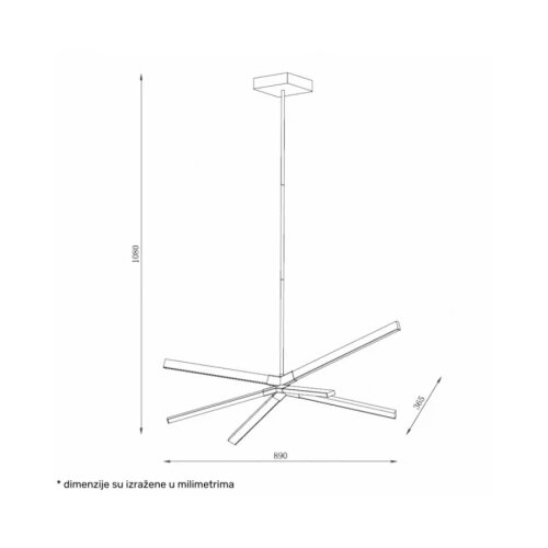  solea 24 visilica 40W 3000K crna/drvo Cene