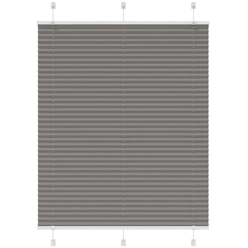 VidaXL Plisirana roleta antracit 110x150 cm &amp;scaron;irina tkanine 109,4 cm Slike