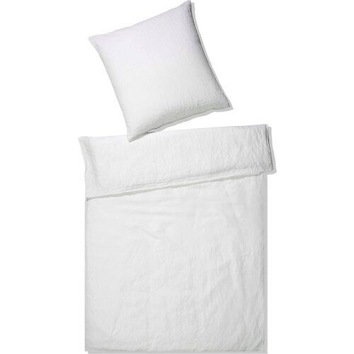 Elegante Breezee set pollanene posteljnine - bela - 80x80 cm + 135x200 cm Slike