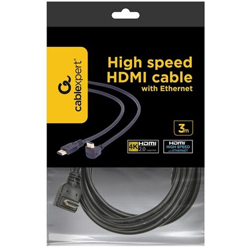 Gembird HDMI kabel Ethernet, kotni 90°, 3 m, (20443178) Cene