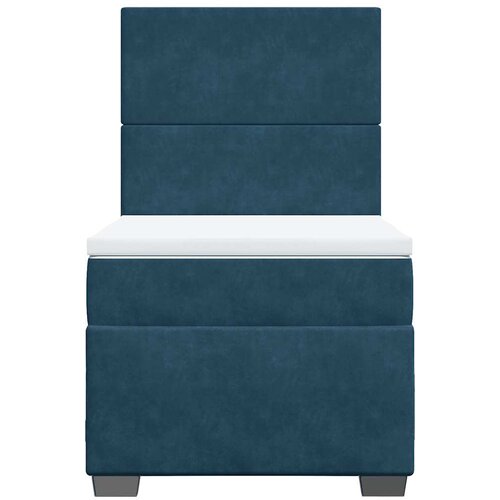 Box spring krevet s madracem plavi 80 x 200 cm bar&amp;scaron;unasti Slike