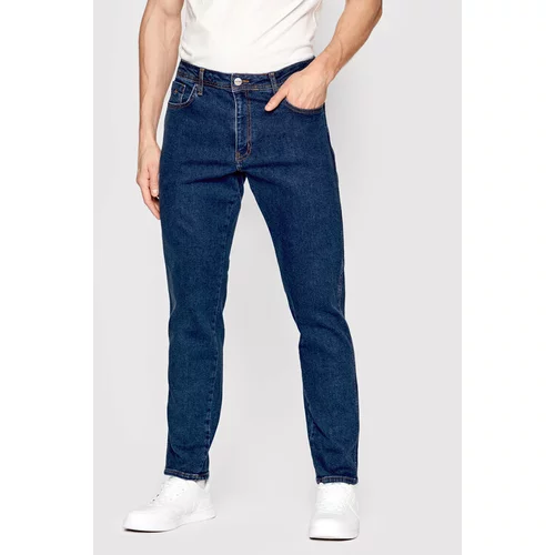 AMERICANOS Jeans hlače Austin Mornarsko modra Slim Leg