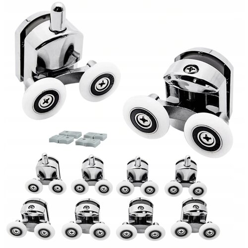  8x zamjenski kotači od nehrđajućeg čelika za tuš kabinu Cijene