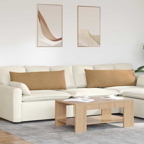 vidaXL jastučići za sofu 2 pcs smeđa 120 x 40 cm kordura tekstil Cene