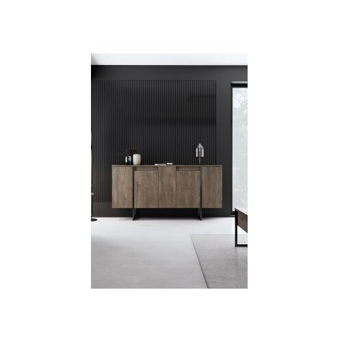 Hanah home Luxe komoda, smeđe-crna Slike