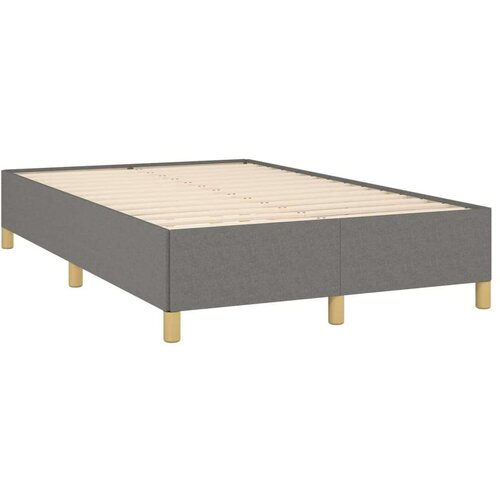 VidaXL Krevet box spring s madracem tamnosivi 120 x 190 cm tkanina Slike