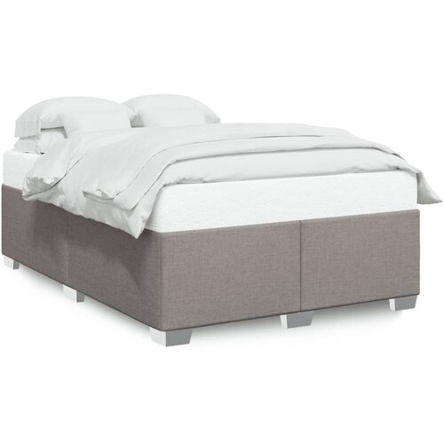 Maison Chic Posteljni okvir - Dvoposteljna postelja - Zakonska postelja brez vzmetnice taupe 140x200 cm blago-J12657, (21760535) Slike