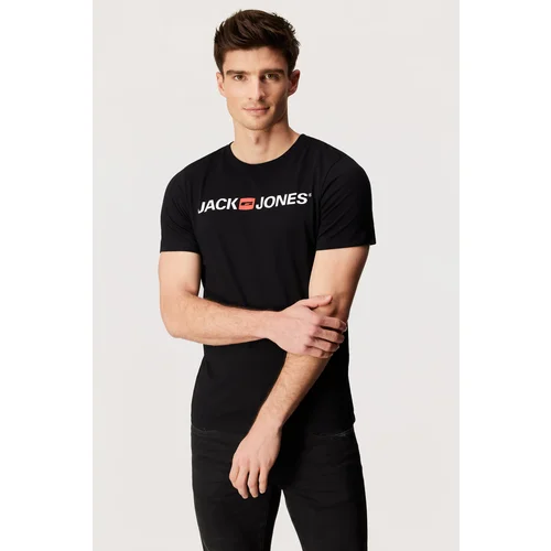 Jack & Jones Majica crvena / crna / bijela