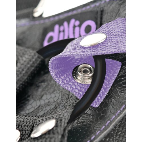 DILLIO Strap-On sa dildom, 16.5cm, Ljubičasti Slike
