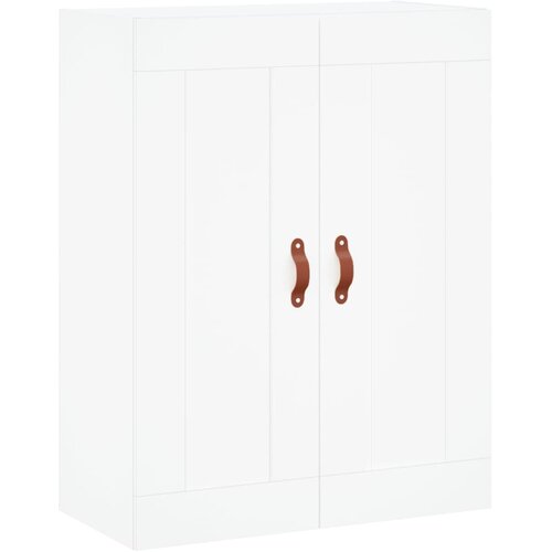  Visoka komoda bijela 69,5x34x180 cm konstruirano drvo Slike
