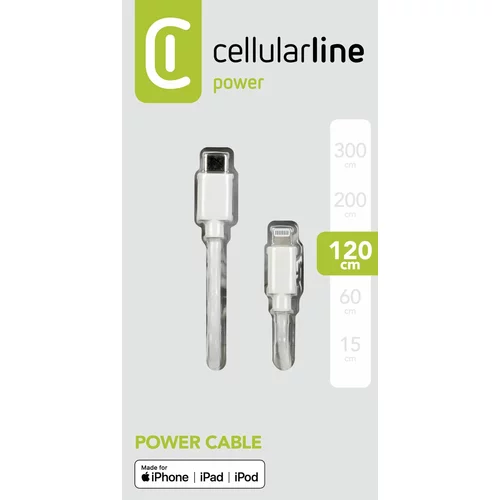 Cellular Line Kabel Cellularlline Data USB-C na MFI 120 cm, (57190496)