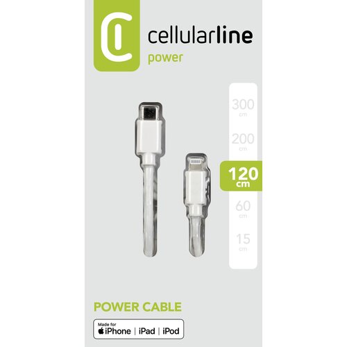 Cellular Line Kabel Cellularlline Data USB-C na MFI 120 cm, (57190496) Slike