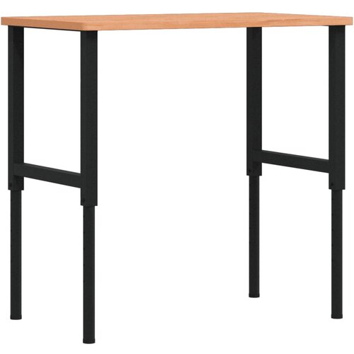  Radni stol 100x60x(71,5-98) cm od masivne bukovine pravokutni Slike