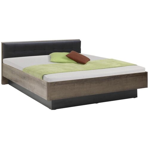 CARRYHOME POSTELJA 180 cm x 200 cm , kovina, umetna masa, leseni material črna, barve hrasta Cene