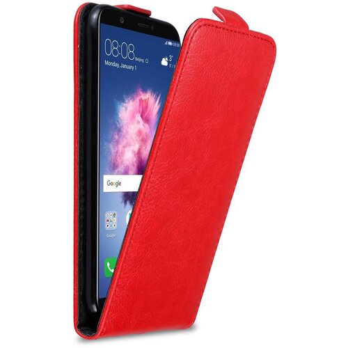 Cadorabo Ohi&scaron;je, združljivo z Huawei P SMART 2018 / Enjoy 7S v rdeče jabolko - Za&scaron;čitni ovitek v obliki flipa z magnetnim zapiranjem, (20563469) Cene