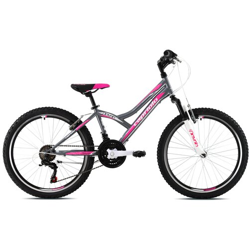 Capriolo diavolo 400 fs bicikl za devojčice, 13/24", sivo-roze Cene