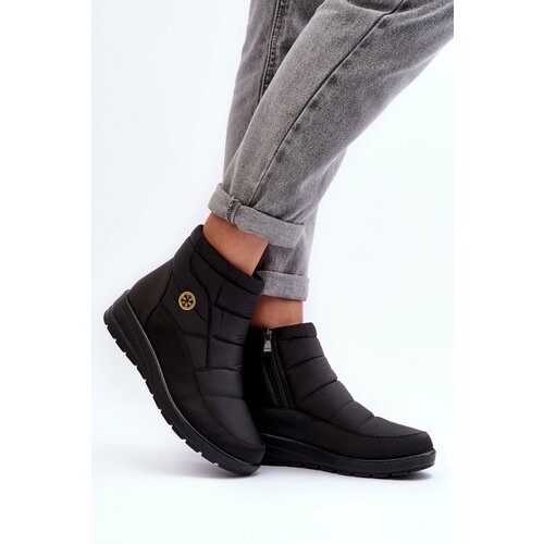 Kesi Women's winter boots with lining black Helis Slike