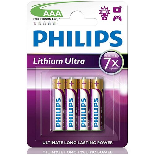 Philips FR03LB4A/10 - 4 kom litijumskih AAA baterija LITHIUM ULTRA 1,5V 800mAh Cene