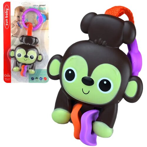 Magic Toys Sun Baby: Veselo rjava opica BPA prost otro&scaron;ki ropotuljica Cene