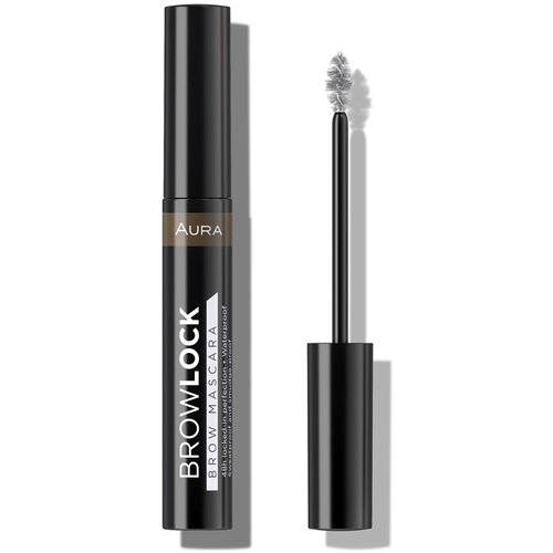 Aura BROWLOCK maskara za obrve 03 Dark brown Cene