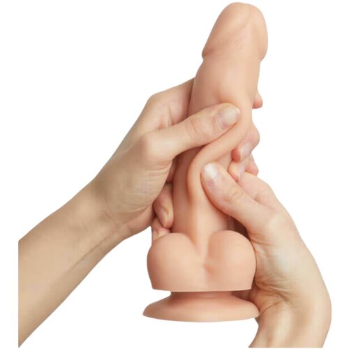 Strap-On-Me M - dvoslojni realistični dildo z nogami (naravni) Slike
