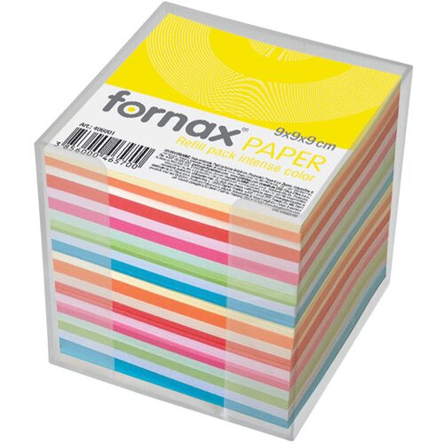 Blok KOCKA PVC 9,2X9,2CM S PAPIROM U BOJI INTENZIVNOJ I PASTELNOJ FORNAX Cene