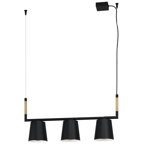 Eglo Viseća lampa LACEY 3xE27 78 cm crna/drvo 43612 Cene