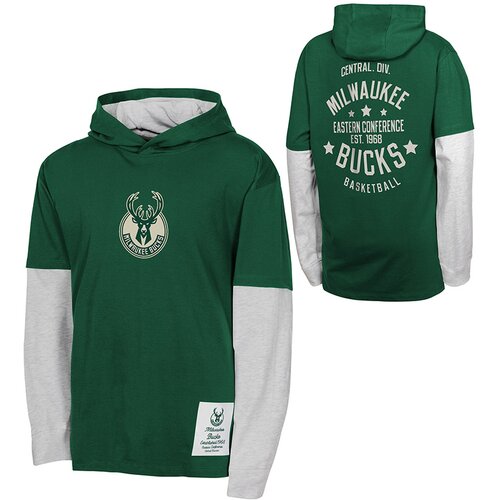 Drugo Milwaukee Bucks Small Ball Cotton Faux LS otroška majica s kapuco Cene